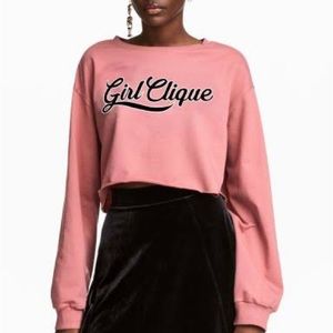 H&M Divided Pink Cropped Top